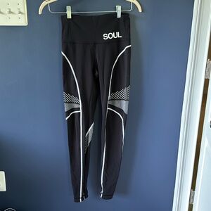 Lululemon Channel Your Energy Tight *28" Black / White Soul Cycle
